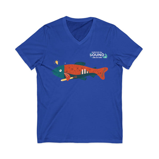 Floundry10 Unisex V-Neck Tee
