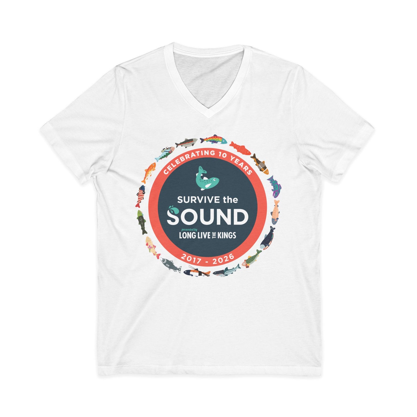 Survive the Sound 10th Anniversary Unisex V-Neck Tee