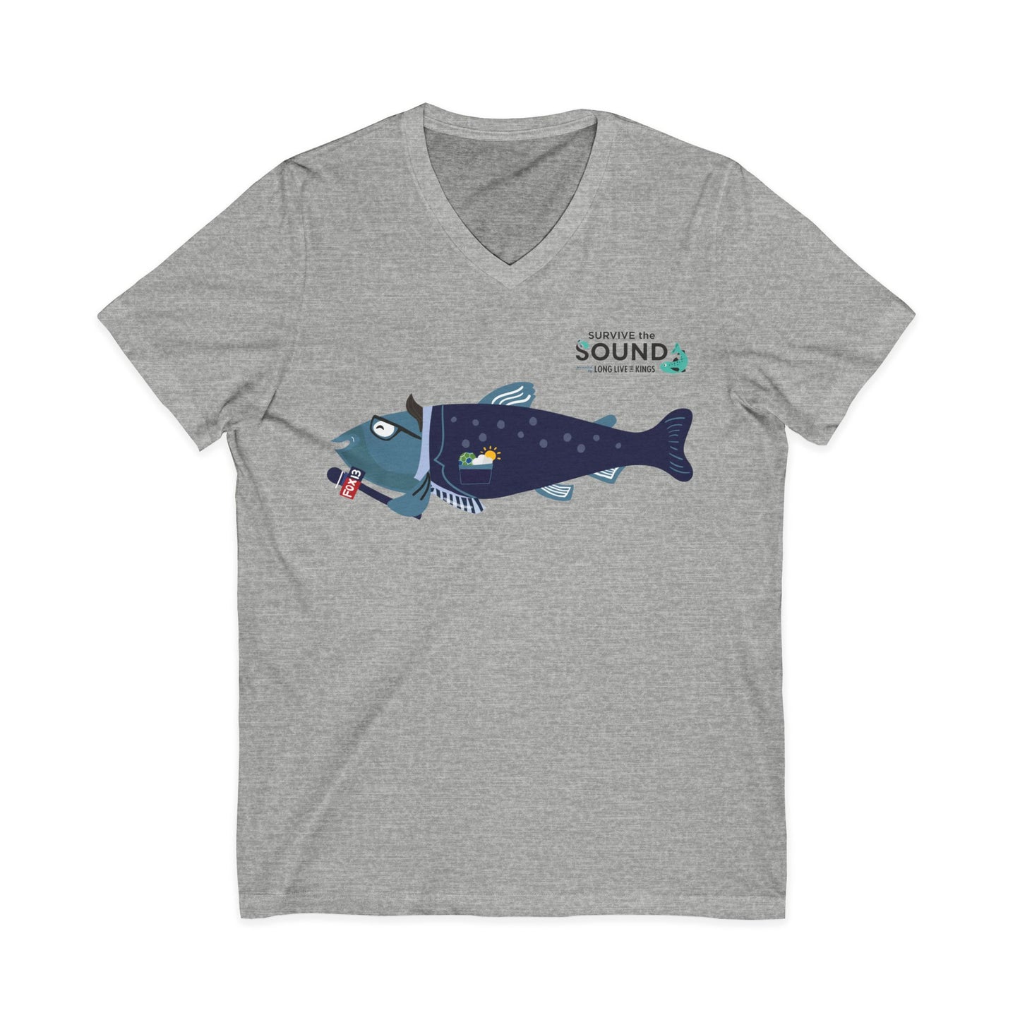 Brian Mackerel Unisex V-Neck Tee