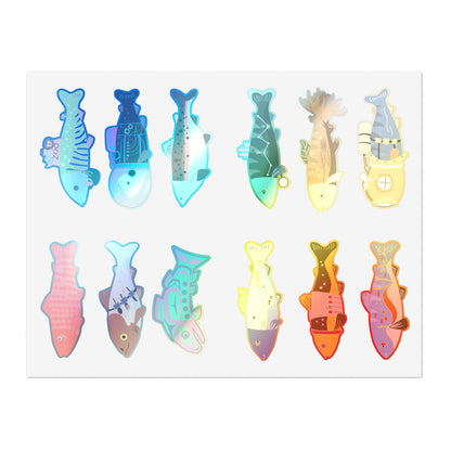 Survive the Sound Fish Sticker Sheet - Collection 3