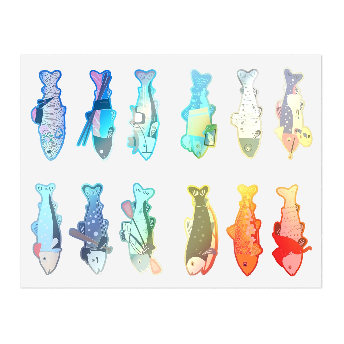 Survive the Sound Fish Sticker Sheet - Collection 5