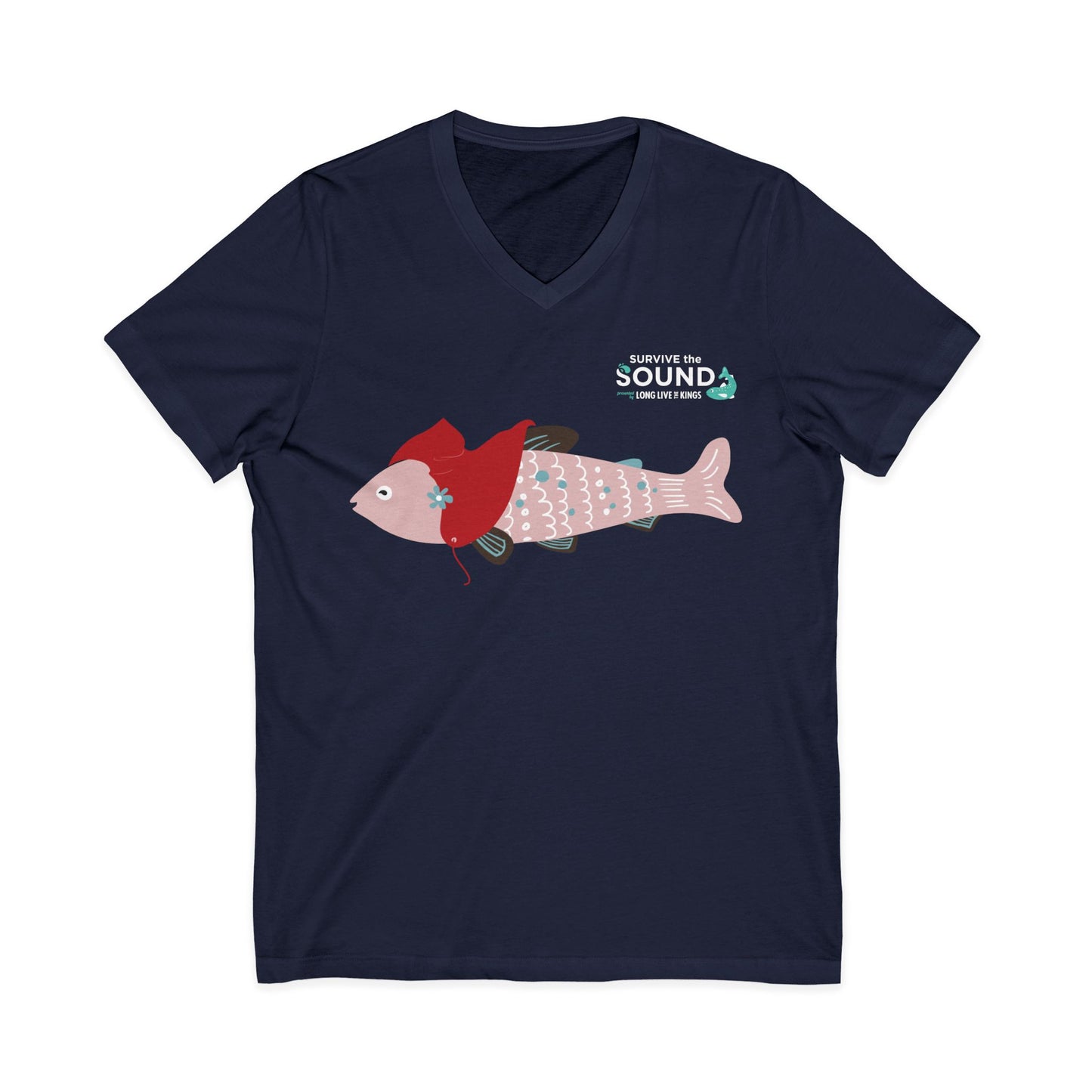 Little Red Unisex V-Neck Tee