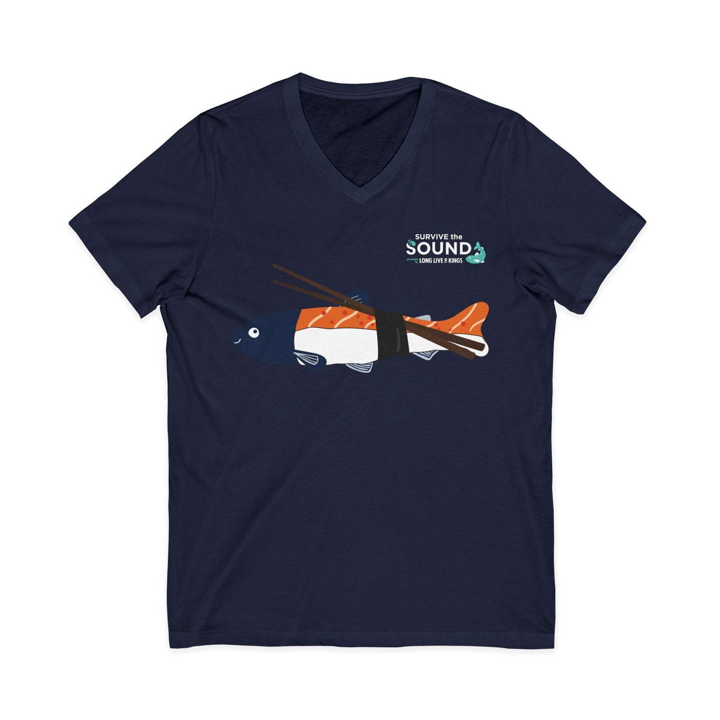 Sushi Unisex V-Neck Tee